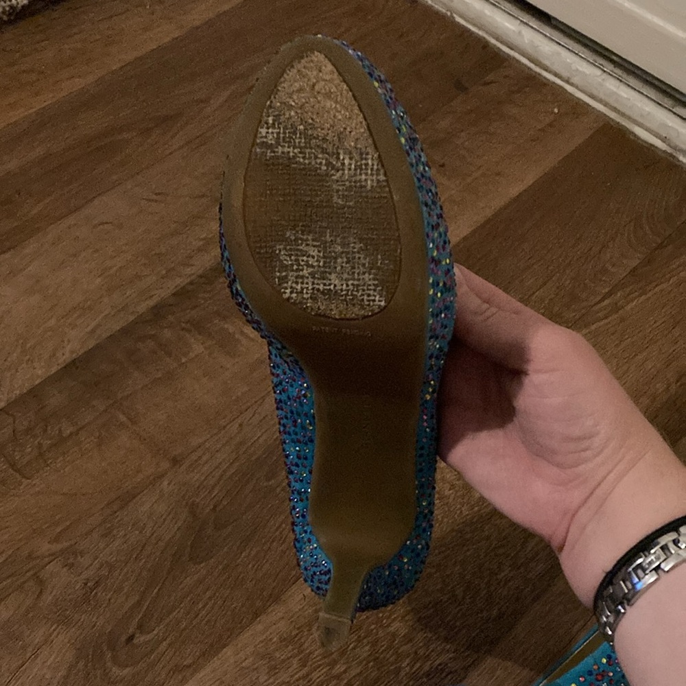 Gianni Bini Teal And Multi-Color Rhinestones - image 4